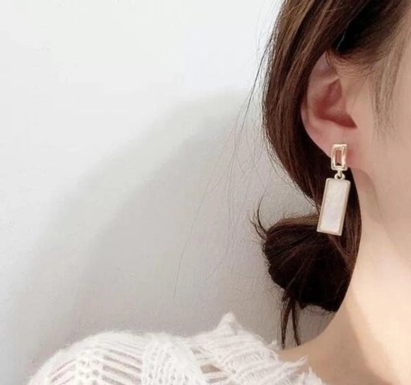 Hoops Geometric Acrylic Stud Earrings