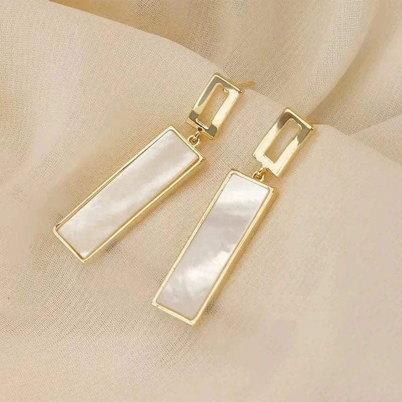 Hoops Geometric Acrylic Stud Earrings
