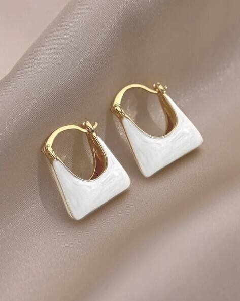 Elegant Handbag Hoop Earrings