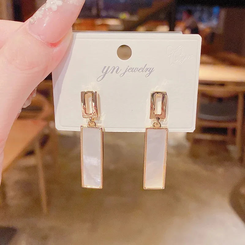 Hoops Geometric Acrylic Stud Earrings