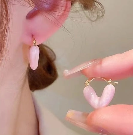 Heart Shape Girls Earring Stud Drop Earings