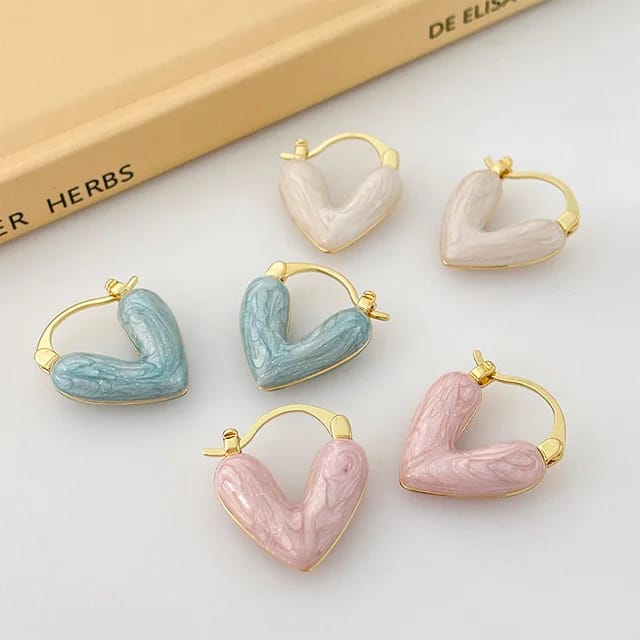Heart Shape Girls Earring Stud Drop Earings