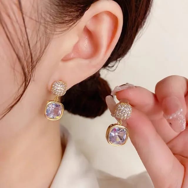 Fashion Crystal Rhinestone Drop Earrings /  Crystal Stud Earrings