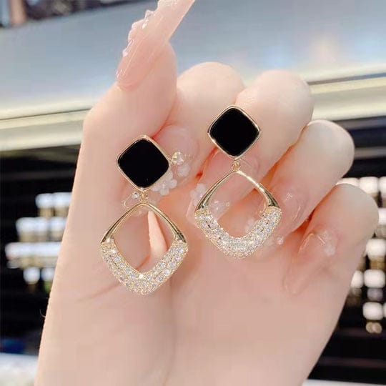 Square Drop Earrings For Woman