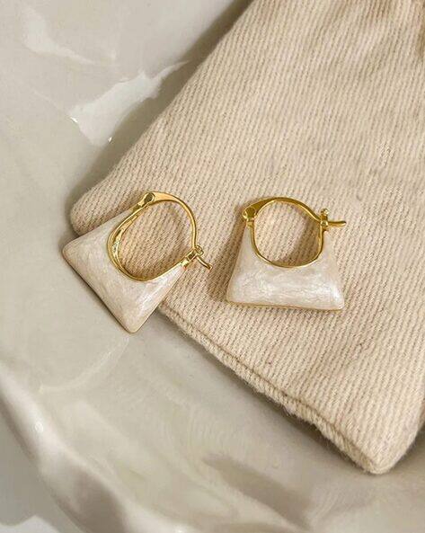 Elegant Handbag Hoop Earrings