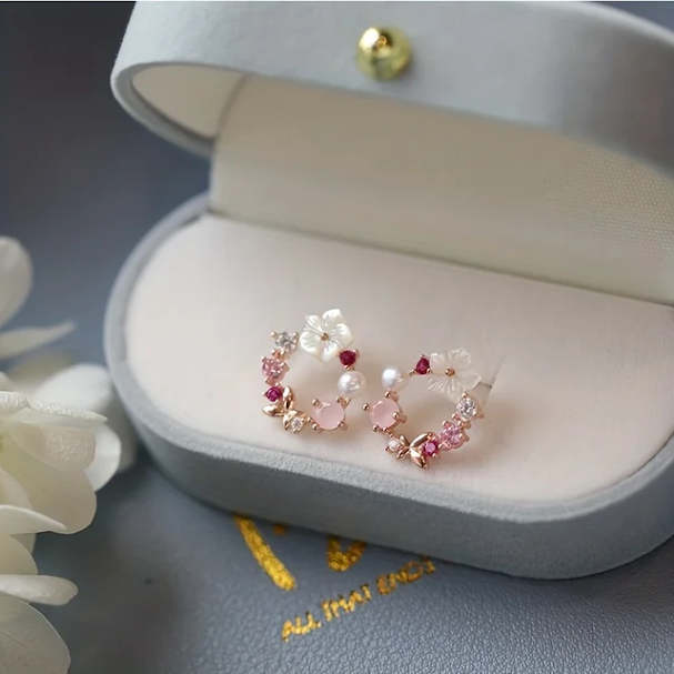 Minimal Dreamy Floral Earrings