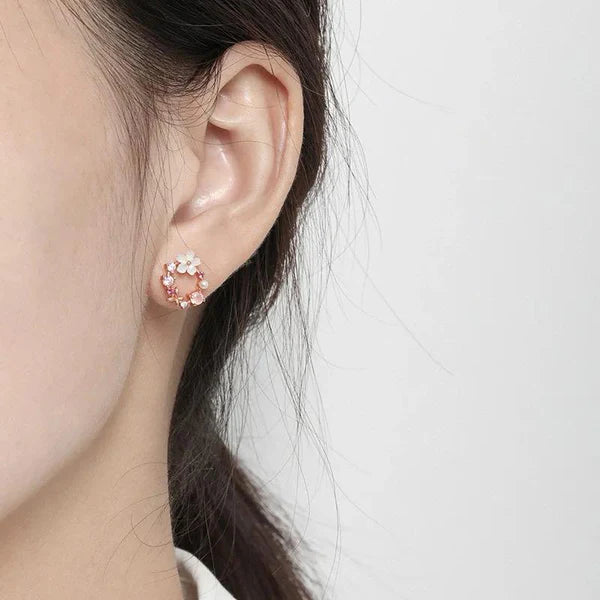 Minimal Dreamy Floral Earrings