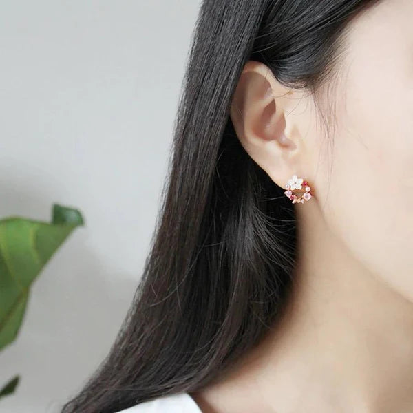 Minimal Dreamy Floral Earrings