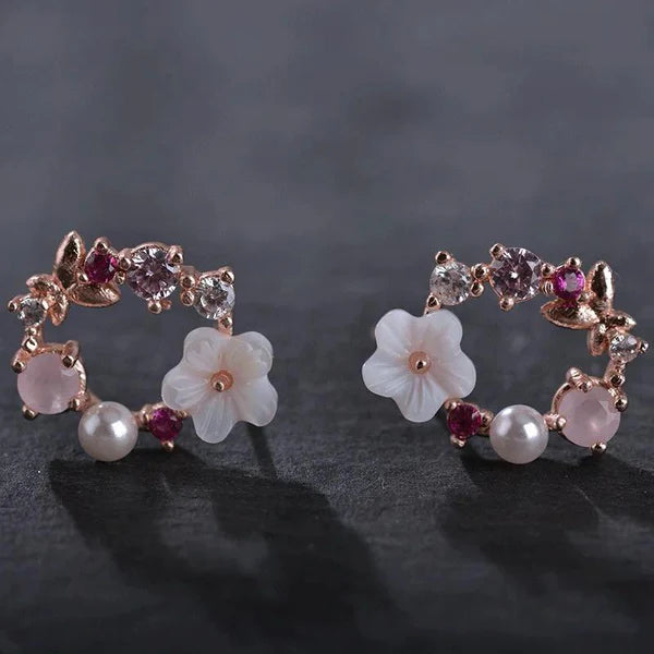 Minimal Dreamy Floral Earrings
