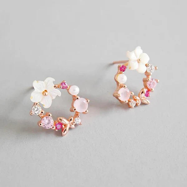 Minimal Dreamy Floral Earrings